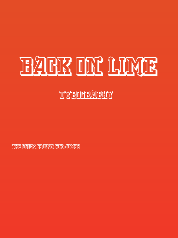 Back On Lime Poster