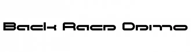 Back Race Demo  Fuentes Gratis Descargar