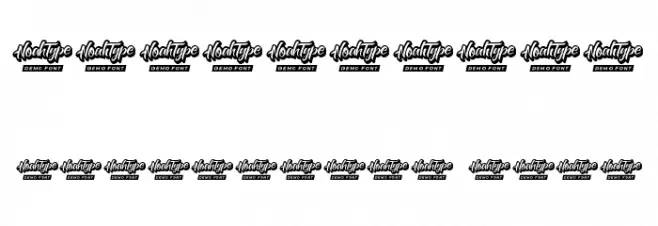 Back Race Demo Polices AUTRES CHARS