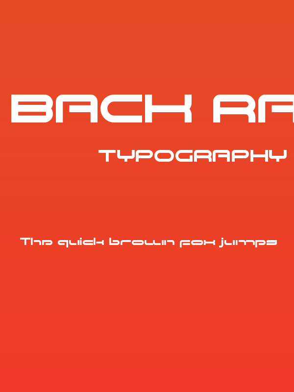 Back Race Demo Poster