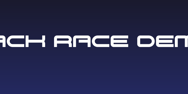 Back Race Demo Social Header