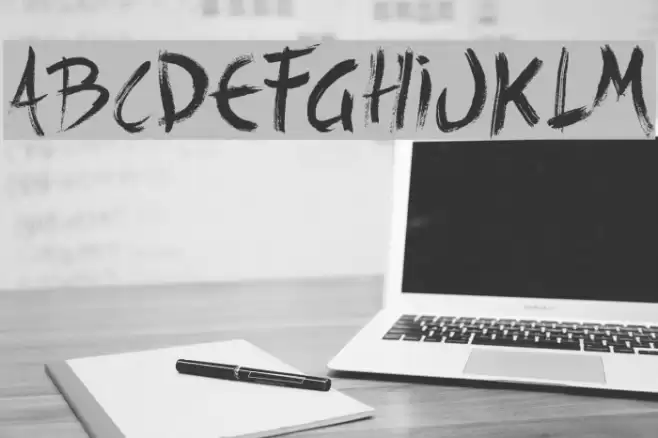 Back Ride 342 Font examples