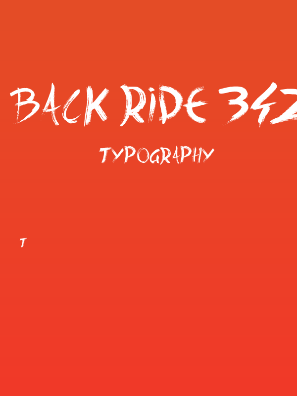 Back Ride 342 Poster