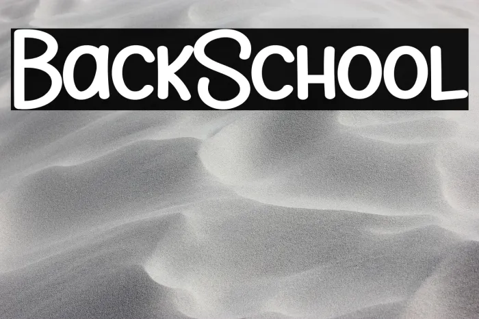 Back School Example 1
