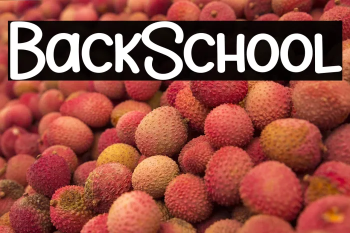 Back School Example 2