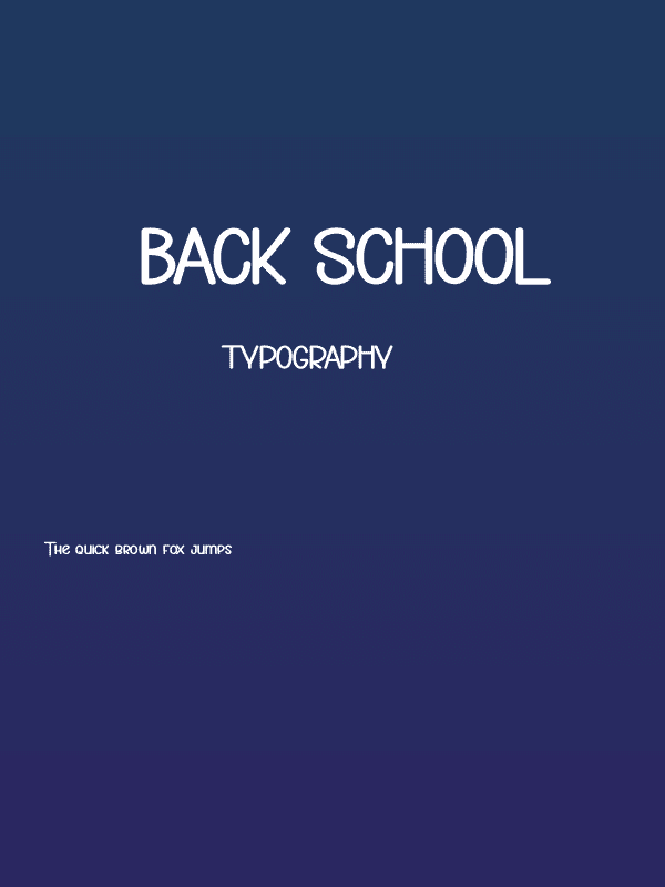Back School Poster