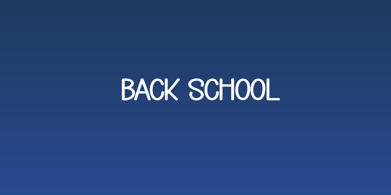 Back School Social Header