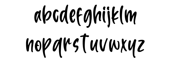 Back To December Font LOWERCASE