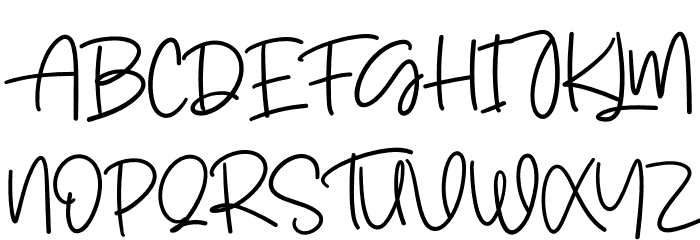 Back To Family Font UPPERCASE