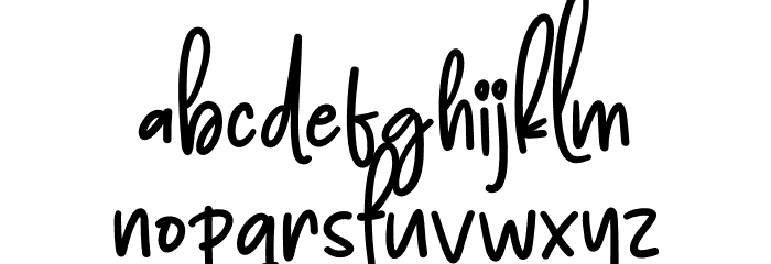 Back To Family Font LOWERCASE