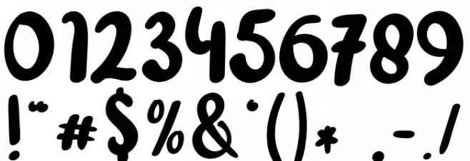 Back To Fishing Font OTHER CHARS