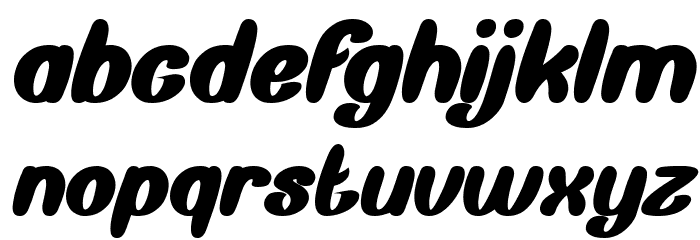 Back To Nature Bold Italic Font LOWERCASE