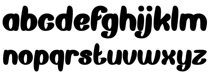 Back To Nature Bold Font LOWERCASE
