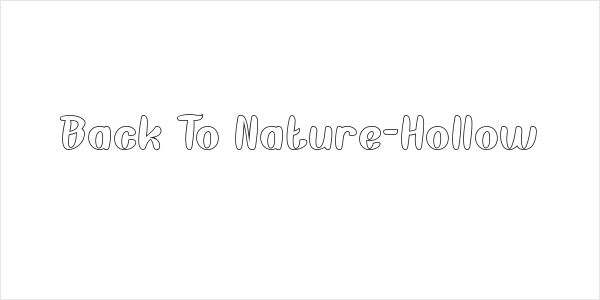 Back To Nature-Hollow Logo