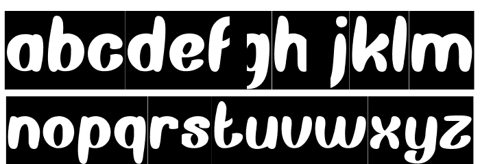 Back To Nature-Inverse Font LOWERCASE