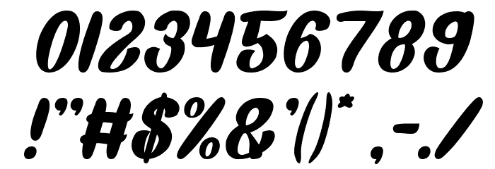 Back To Nature Italic Font OTHER CHARS