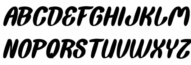 Back To Nature Italic Шрифта ВЕРХНИЙ