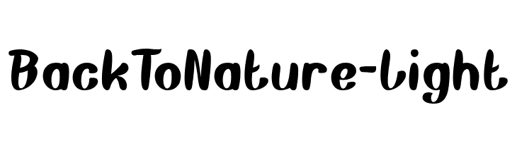 Back To Nature-Light  لخطوط تنزيل