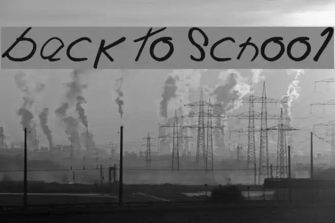 Back To School フォント examples