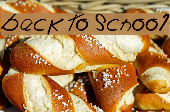 Back To School Font examples