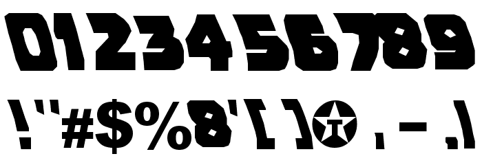Back To The Future Font OTHER CHARS