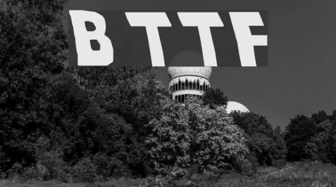 Back To The Future Font examples