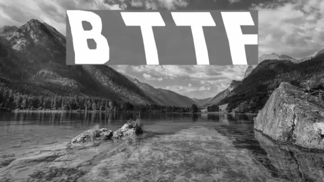 Back To The Future Font examples