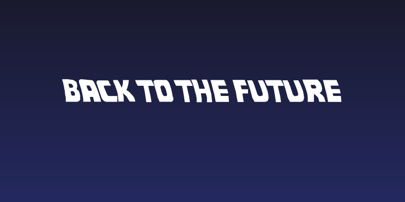 Back To The Future Social Header