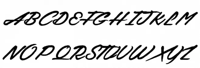 Back from the Dead Schriftart Groß