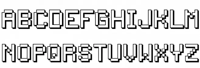 Back to 1982 Schriftart Groß