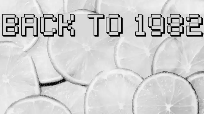 Back to 1982 Schriftart examples