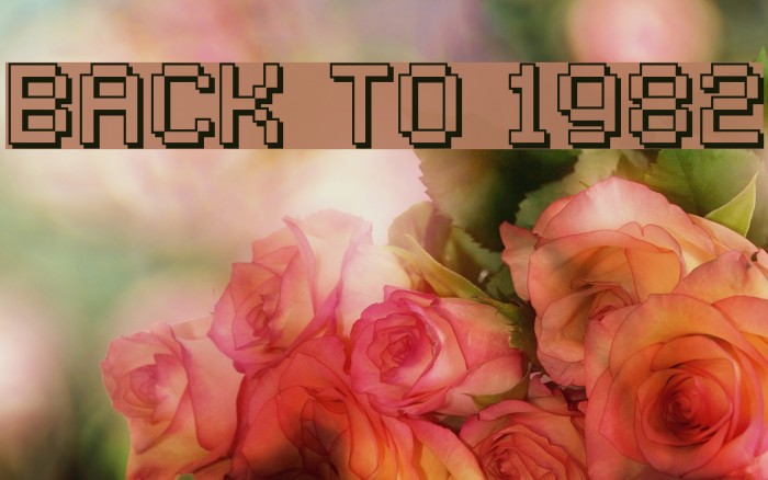 Back to 1982 Font examples