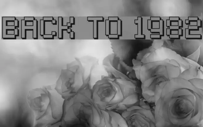 Back to 1982 Schriftart examples