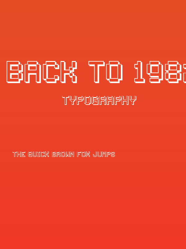 Back to 1982 Poster