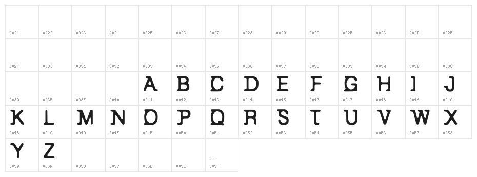 Back to Bay 6 Character Map