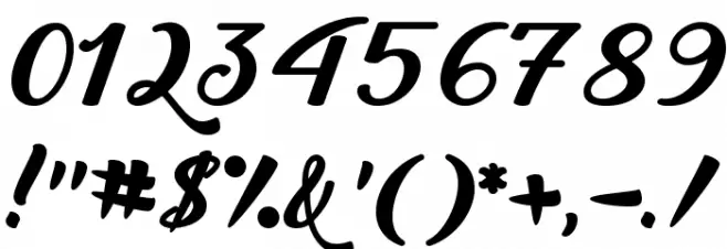 Back to Black Bold Demo Font OTHER CHARS