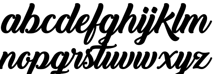Back to Black Bold Demo Font LOWERCASE