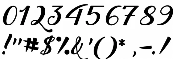 Back to Black Demo Font OTHER CHARS