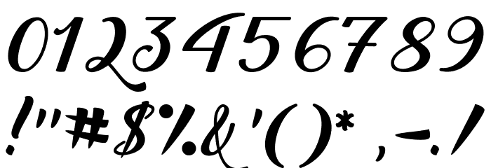 Back to Black Demo Font OTHER CHARS