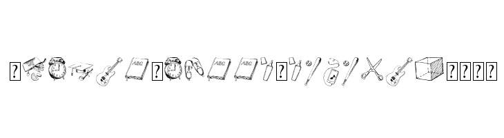 Back to School Elements DEMO Font
