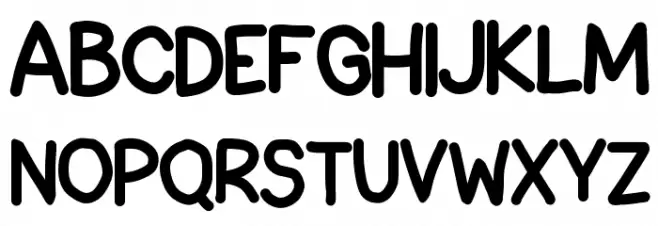 Back to School Schriftart Groß