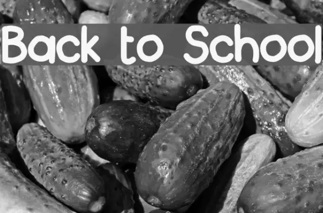Back to School Шрифта examples