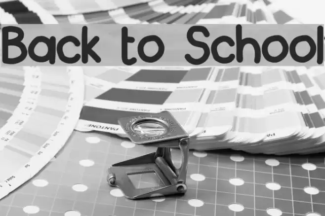 Back to School Шрифта examples