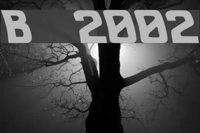 Back to the future 2002 Font examples