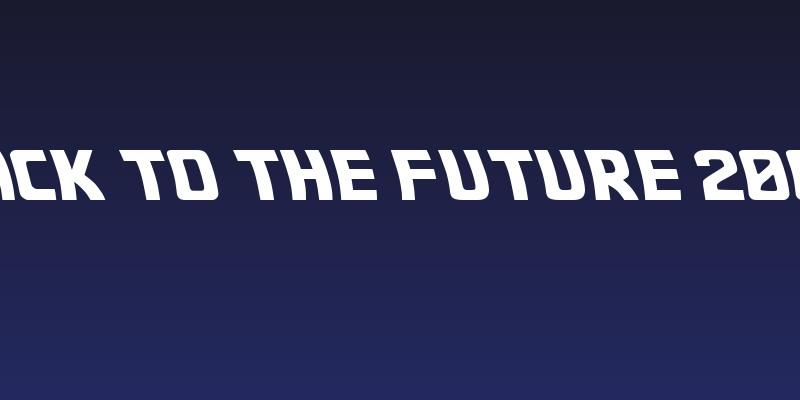 Back to the future 2002 Social Header