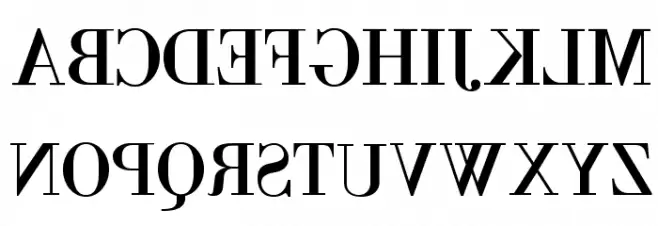 BackBod フォント 大文字