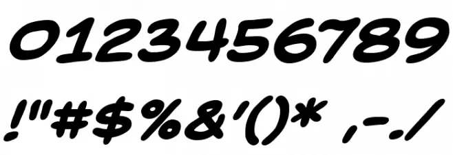 BackIssuesBB-BoldItalic Font OTHER CHARS