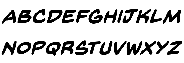 BackIssuesBB-BoldItalic Font LOWERCASE