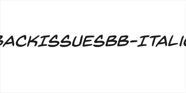BackIssuesBB-Italic Logo