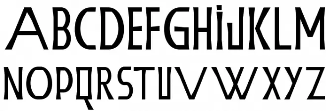 BackOutPrint Schriftart Groß